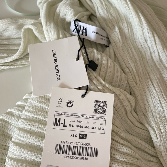 NEW Zara limited edition transparent green dress midi - Picture 7 of 9